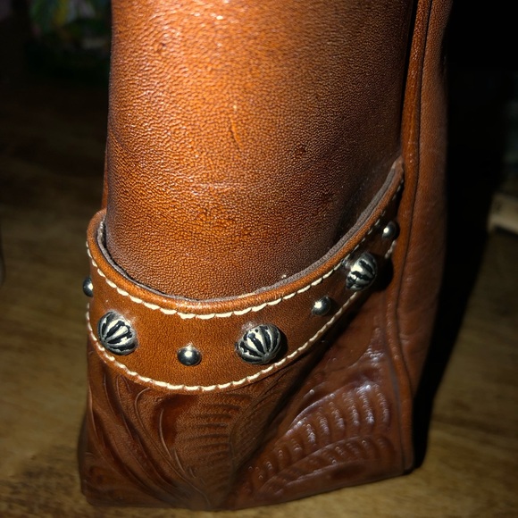 American West Hand tooled leather purse ✨💫🐴 - Picture 8 of 10